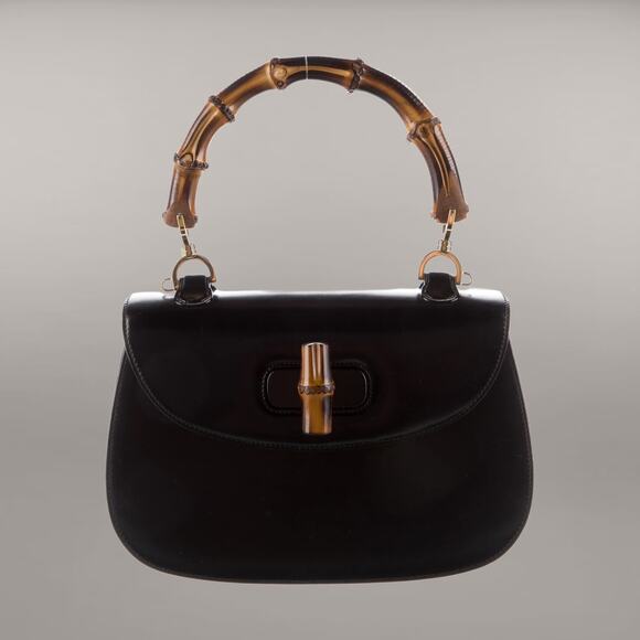 GUCCI Bamboo 1947 Handle Bag 2-way Medium Black Harry Styles - Picture 7 of 12